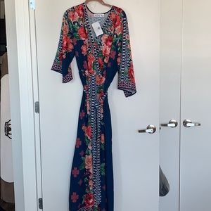 New Floral Wrap Dress